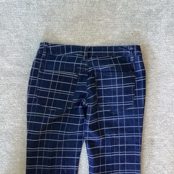 Crest Windowpane Plaid Bootcut Jeans Sz. Jr. 5/6 - Picture 5 of 6